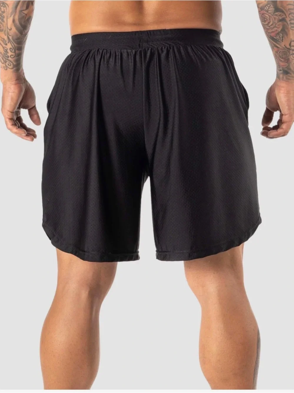 Men's Black Kewlioo Athletic Heat Trapping Sauna Shorts 3XL